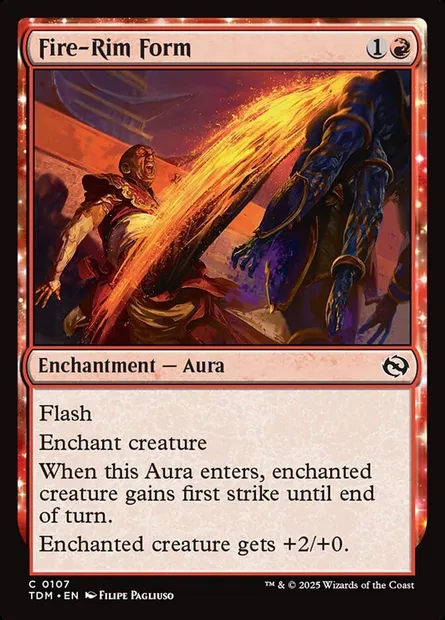 Fire-Rim Form, Magic card TDM 107 — Tarkir: Dragonstorm set