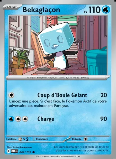 Bekaglaçon, carte Pokémon MEG 044 — extension Méga-Évolution