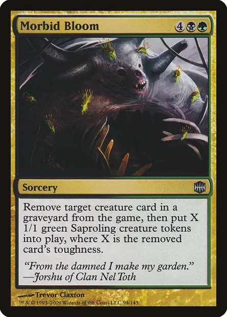Morbid Bloom, Magic card ARB 94 — Alara Reborn set