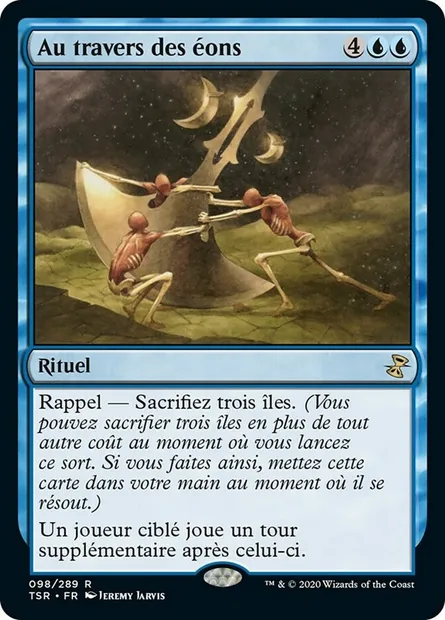 Au travers des éons, carte Magic TSR 98 — extension Spirale Temporelle Remastered