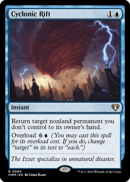 Cyclonic Rift, Magic card CMM 84 — Commander Masters set