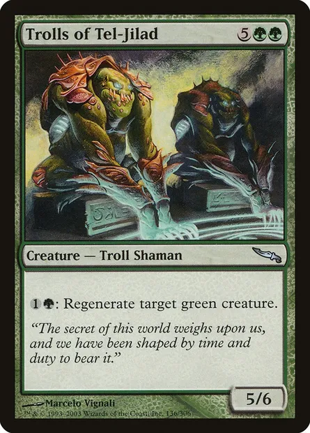 Trolls of Tel-Jilad, Magic card MRD 136 — Mirrodin set