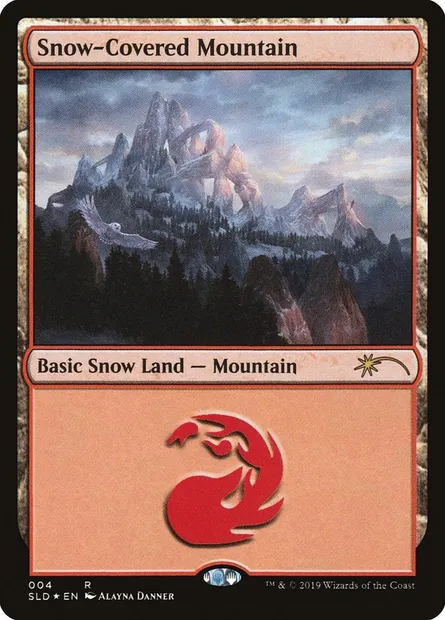 Snow-Covered Mountain, Magic card SLD 4 — Secret Lair Drop set