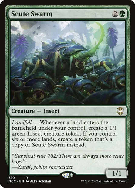 Scute Swarm, Magic card NCC 310 — New Capenna Commander set
