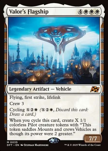 Valor's Flagship, Magic card PDFT 35p — Aetherdrift Promos set