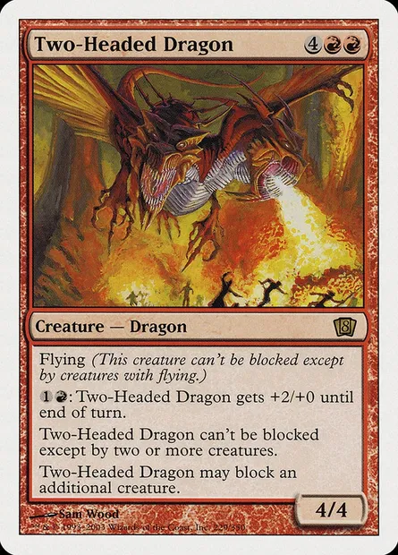 Two-Headed Dragon, Magic card 8ED 229 — Eighth Edition set