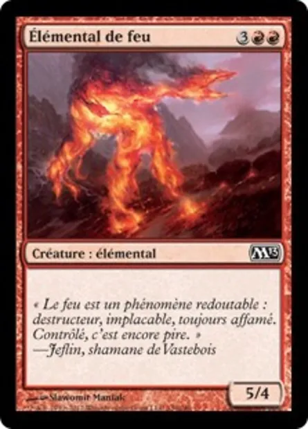 Élémental de feu, carte Magic M13 130 — extension Magic 2013