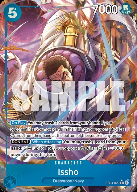 Issho, One Piece card EB04-022 — EGGHEAD CRISIS set