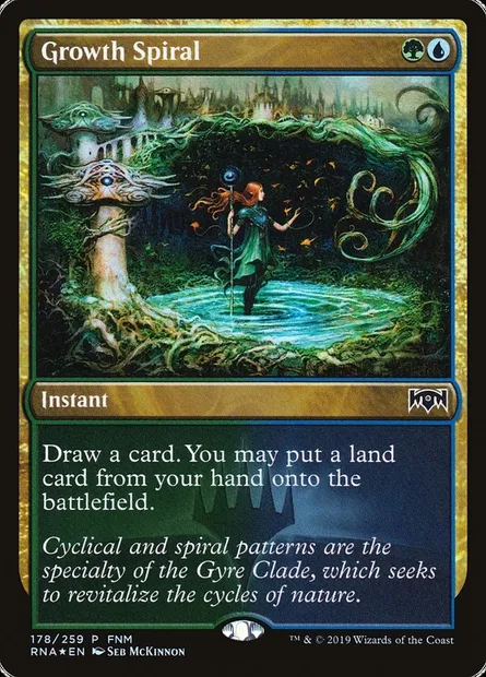 Spirale de croissance, carte Magic PRNA 178 — extension Ravnica Allegiance Promos