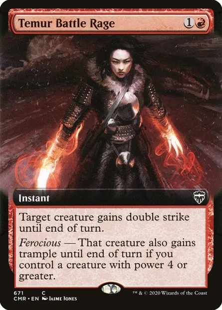 Temur Battle Rage, Magic card CMR 671 — Commander Legends set