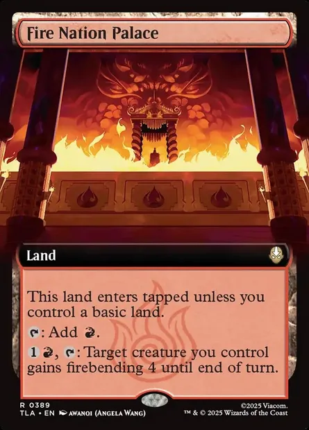 Fire Nation Palace, Magic card TLA 389 — Avatar: The Last Airbender set