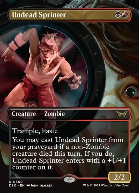 Undead Sprinter, Magic card DSK 350 — Duskmourn: House of Horror set