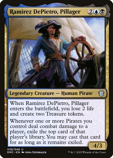 Ramirez DePietro, Pillager, Magic card DMC 38 — Dominaria United Commander set