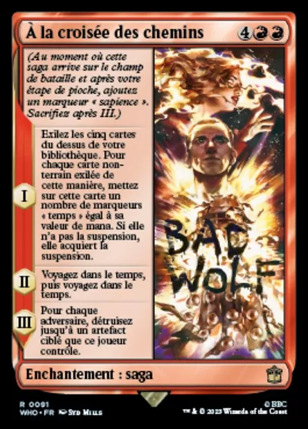 À la croisée des chemins, carte Magic WHO 91 — extension Doctor Who
