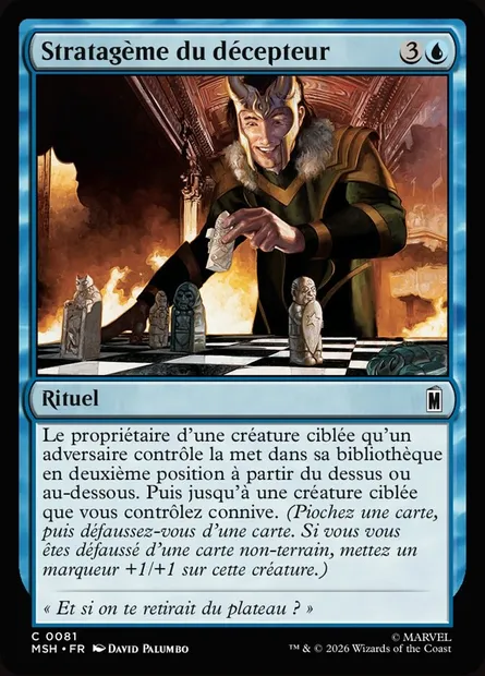 Stratagème du décepteur, carte Magic MSH 81 — extension Marvel Super Heroes