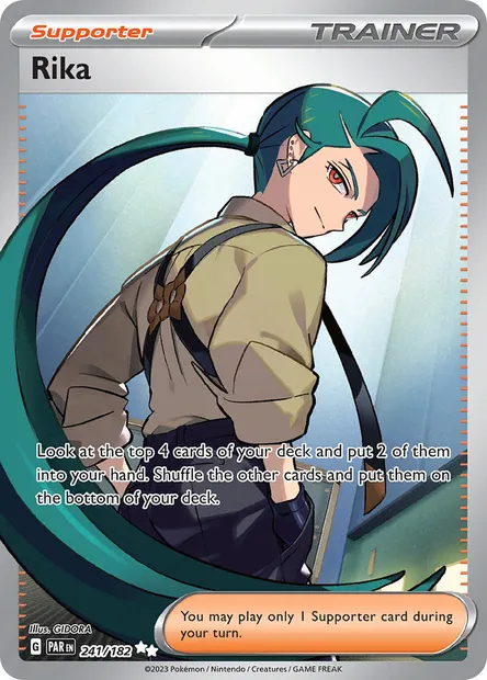 Rika, Pokémon card PAR 241 — Paradox Rift set