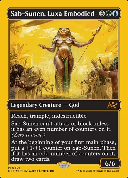 Sab-Sunen, Luxa Embodied, Magic card DFT 491 — Aetherdrift set