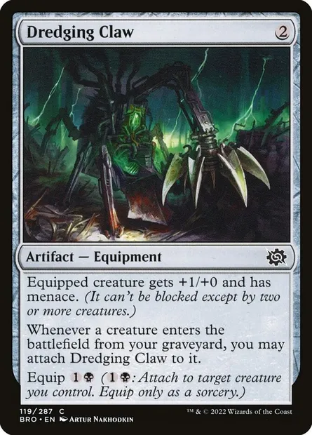 Dredging Claw, Magic card BRO 119 — The Brothers' War set