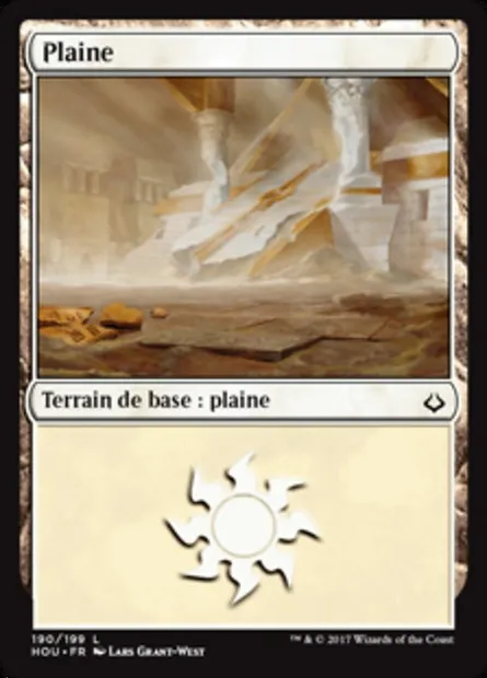 Plaine, carte Magic HOU 190 — extension L’âge de la destruction