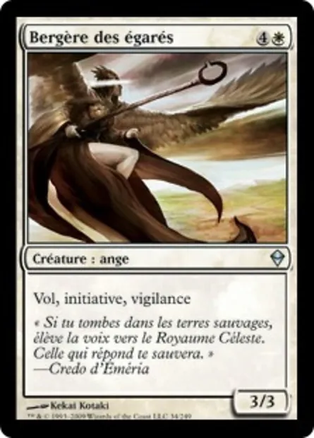 Bergère des égarés, carte Magic ZEN 34 — extension Zendikar