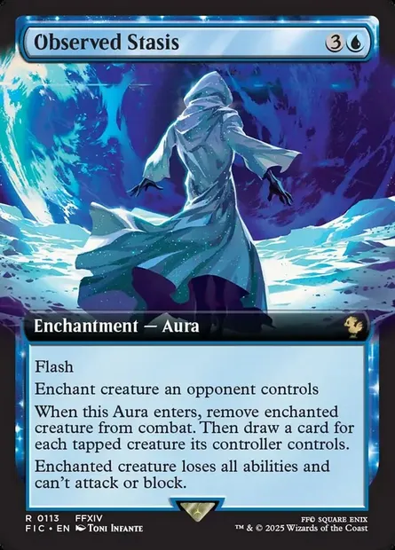Observed Stasis, Magic card FIC 113 — Final Fantasy Commander set