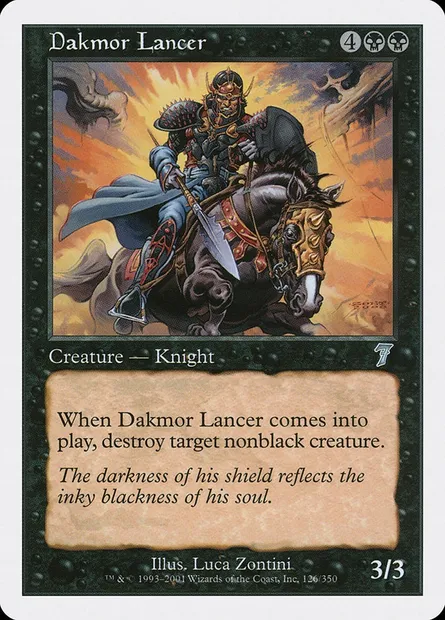 Dakmor Lancer, Magic card 7ED 126 — Seventh Edition set