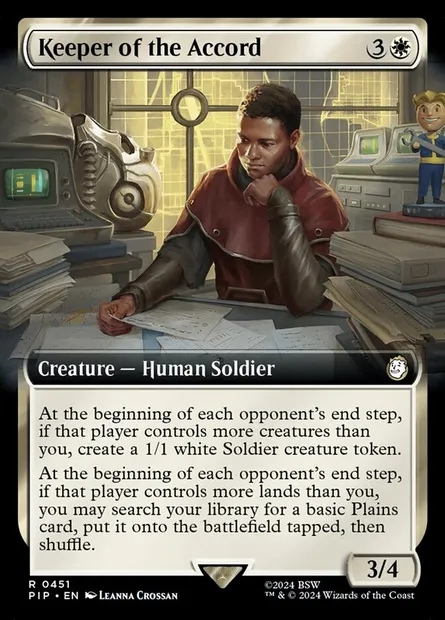 Gardien de l'Accord, carte Magic PIP 451 — extension Fallout