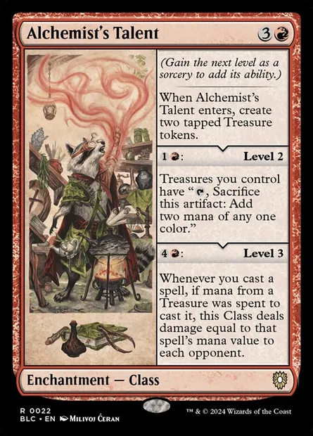 Alchemist's Talent, Magic card BLC 22 — Bloomburrow Commander set