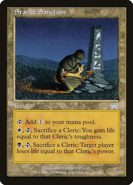 Starlit Sanctum, Magic card ONS 325 — Onslaught set