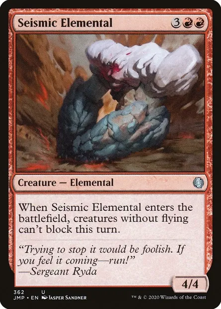 Élémental sismique, carte Magic JMP 362 — extension Jumpstart