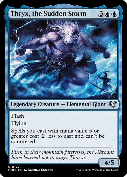 Thryx, the Sudden Storm, Magic card CMM 127 — Commander Masters set
