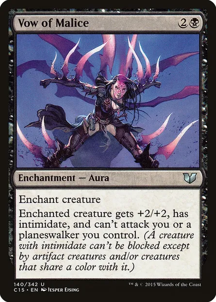 Vow of Malice, Magic card C15 140 — Commander 2015 set
