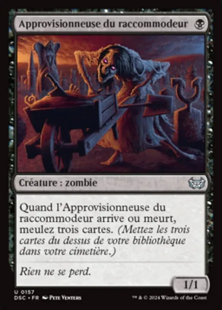 Approvisionneuse du raccommodeur, carte Magic DSC 157 — extension Duskmourn: House of Horror Commander