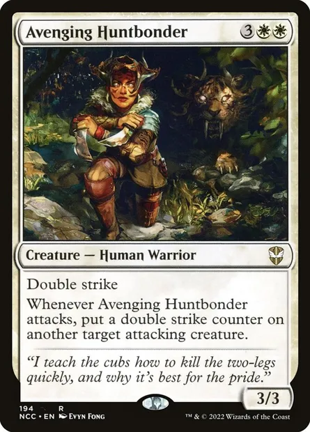 Avenging Huntbonder, Magic card NCC 194 — New Capenna Commander set