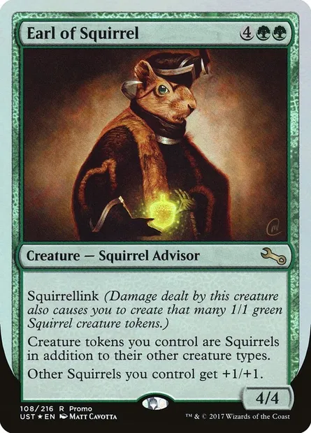 Earl of Squirrel, carte Magic PUST 108 — extension Unstable Promos