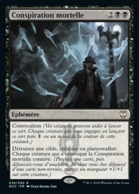 Conspiration mortelle, carte Magic NCC 36 — extension New Capenna Commander
