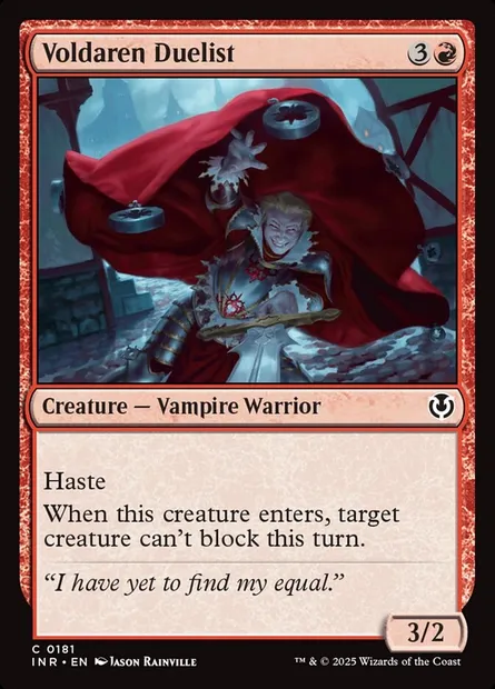 Voldaren Duelist, Magic card INR 181 — Innistrad Remastered set