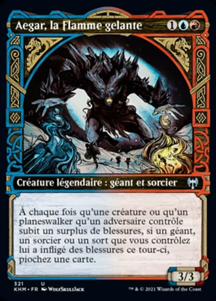 Aegar, la Flamme gelante, carte Magic KHM 321 — extension Kaldheim