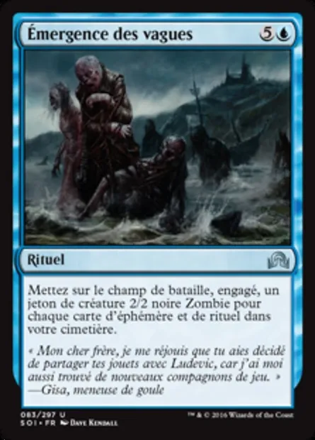Émergence des vagues, carte Magic SOI 83 — extension Ténèbres sur Innistrad