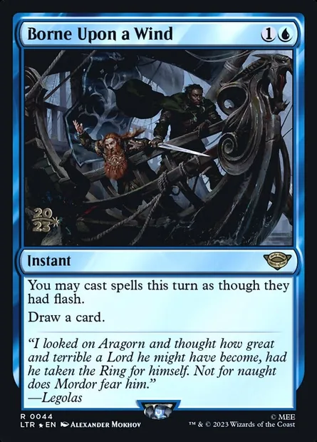 Borne Upon a Wind, Magic card PLTR 44s — Tales of Middle-earth Promos set