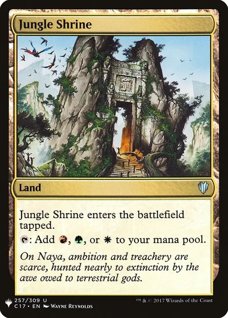 Jungle Shrine, Magic card PLST C17-257 — The List set