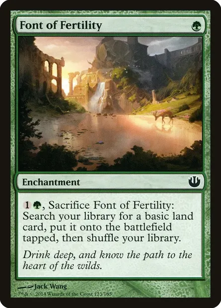 Font of Fertility, Magic card JOU 123 — Journey into Nyx set