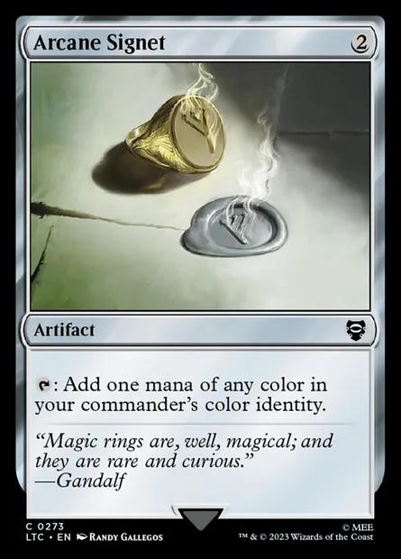 Arcane Signet, Magic card LTC 273 — Tales of Middle-earth Commander set