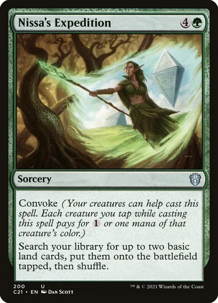 Nissa's Expedition, Magic card C21 200 — Commander 2021 set