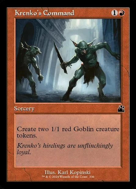 Krenko's Command, Magic card RVR 336 — Ravnica Remastered set