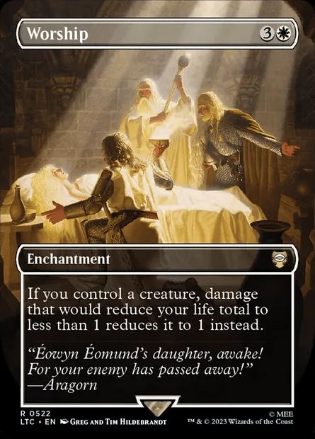 Worship, Magic card LTC 522 — Tales of Middle-earth Commander set