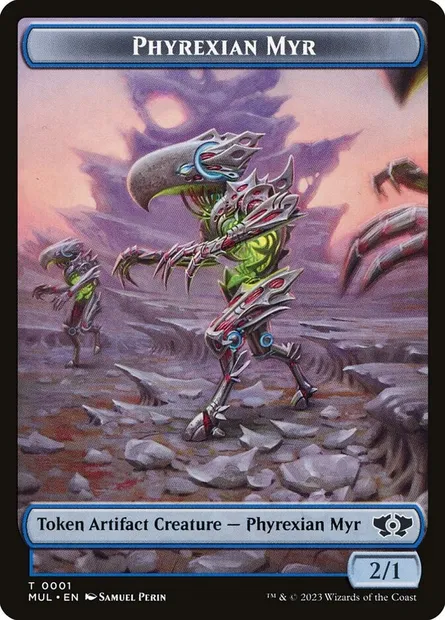 Phyrexian Myr, Magic card TMUL 1 — Multiverse Legends Tokens set