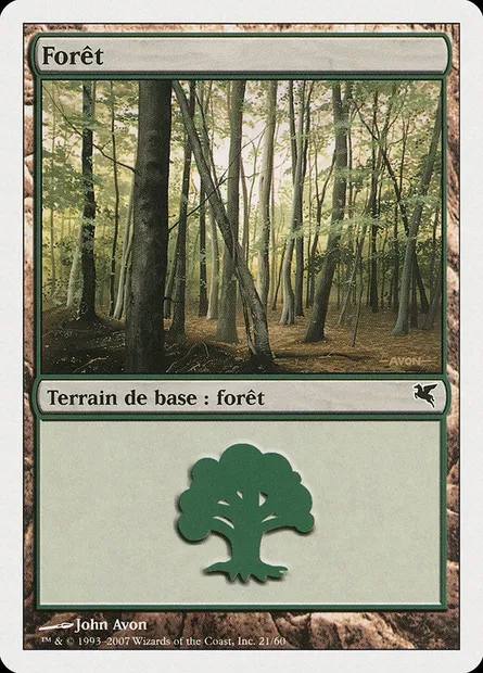Forêt, carte Magic PSAL B21 — extension Salvat 2005