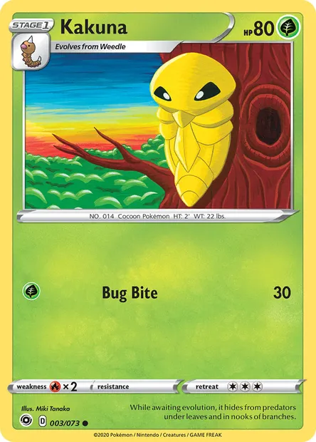 Kakuna, Pokémon card CPA 3 — Champion's Path set
