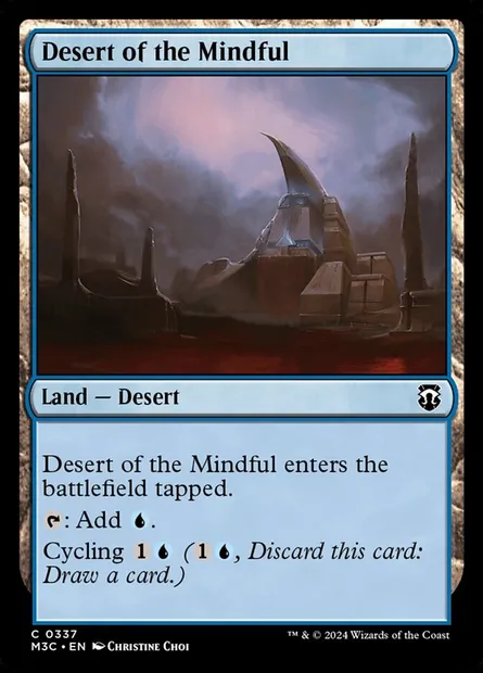 Desert of the Mindful, Magic card M3C 337 — Modern Horizons 3 Commander set
